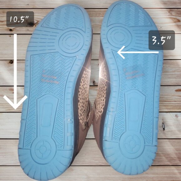 Deena & Ozzy - Urban Outfitters - Size 8 Blue-Brown Animal Print Hi-Top Sneakers - Picture 6 of 7